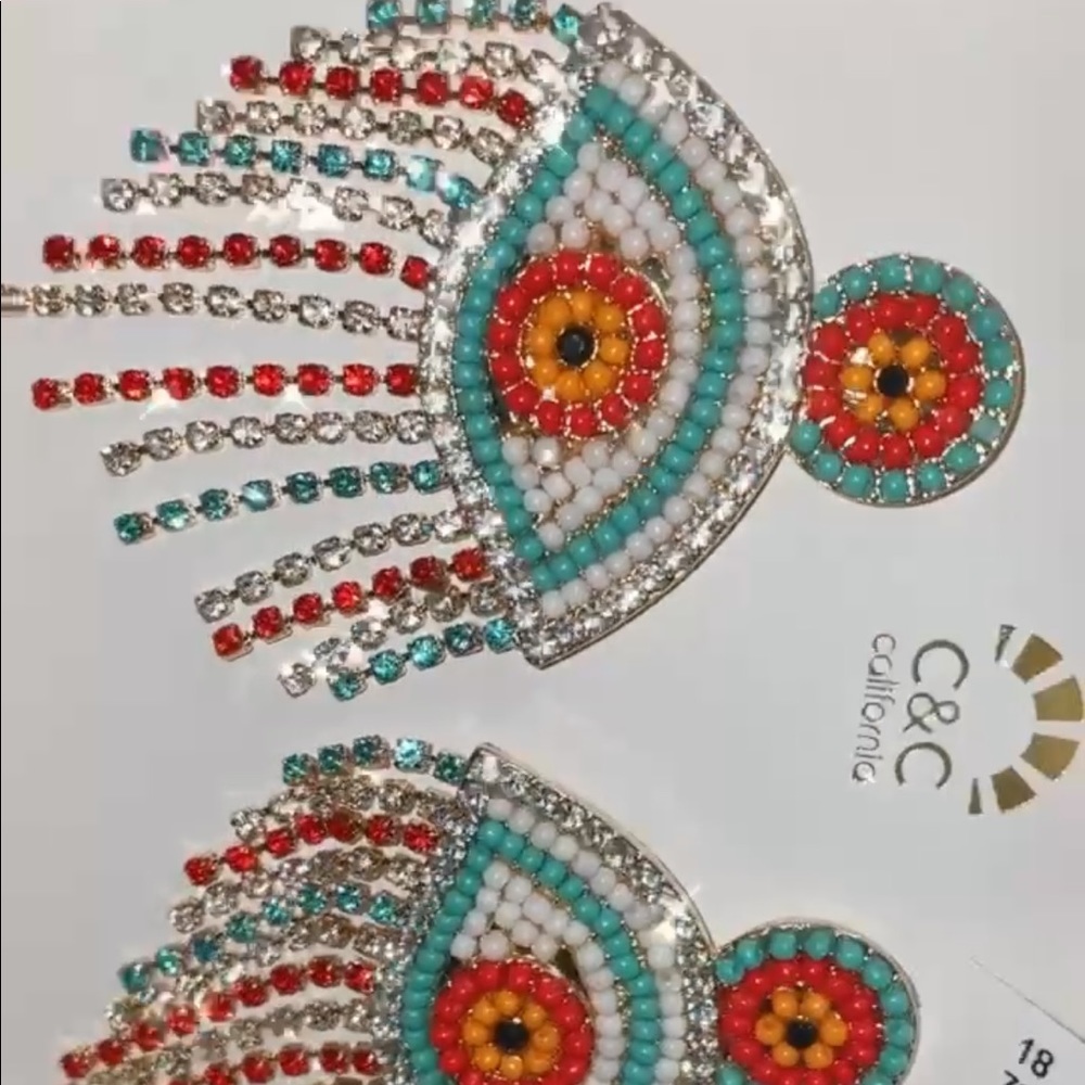 Evil eye earrrings